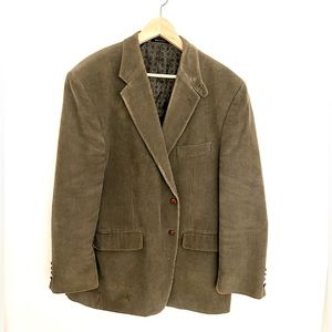 LAUREN Ralph Lauren Corduroy Jacket, Elbow Patches & Braided Buttons Loden  XL